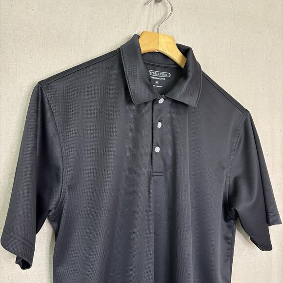 Cypress Club Performance Mens Golf Polo‎ Shirt Size L Gray Athleisure Recreation - Picture 2 of 7
